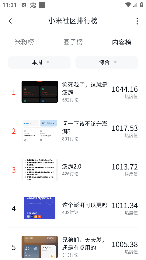 小米社区 V5.0.0截图1