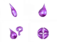 紫色时尚精灵鼠标指针